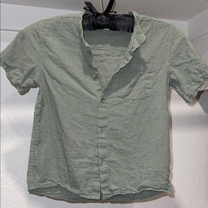 H&M Olive Button-Up Shirt